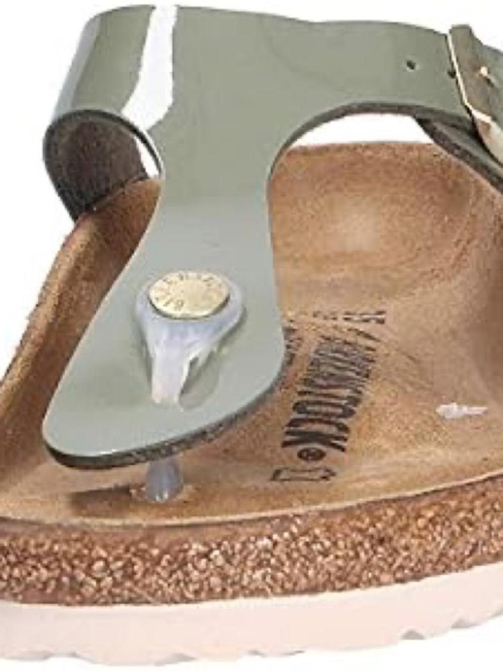 Birkenstock Olive Green Gizeh Thong Sandal size 40